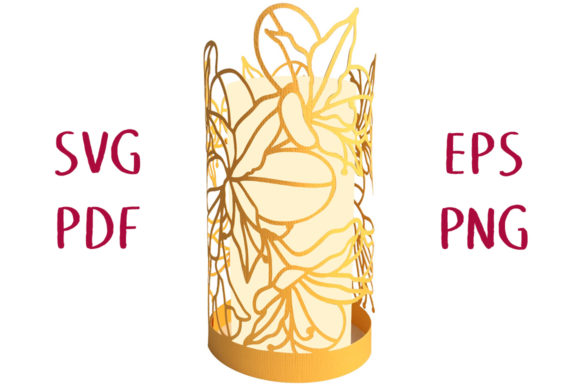 Alstroemeria Flower Lantern 3D: A Designer's Take on Shapes and 3D SVG