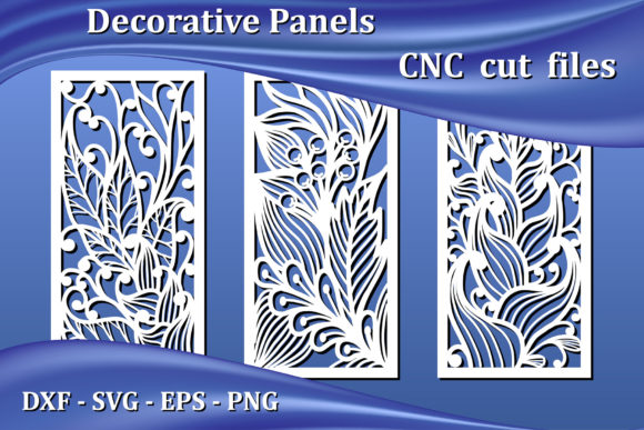Decorative Panels, Cnc Laser Cut Files for Modern Wall Decor