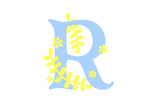 Floral Alphabet - R for Crafts and Wedding Projects