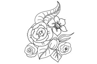 Floral Coloring Page: A Crafts and Nature Asset Review