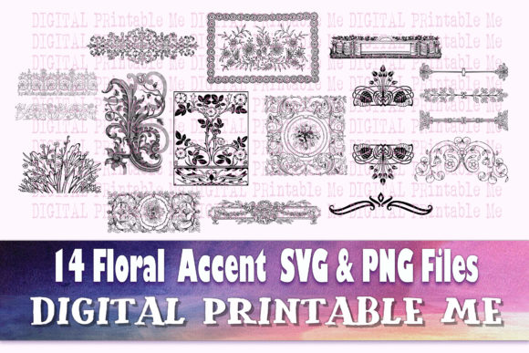 Floral Divider Art Deco Accent Pack Graphics and Illustrations Review