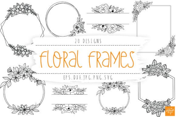 Floral Frame SVG Bundle Wedding Frames Review