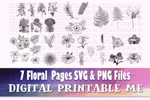 Floral Illustration Flower Page Pack Review