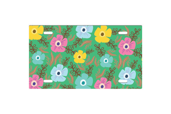 Floral License Plate: A Crafts and Designs Review for Sellers