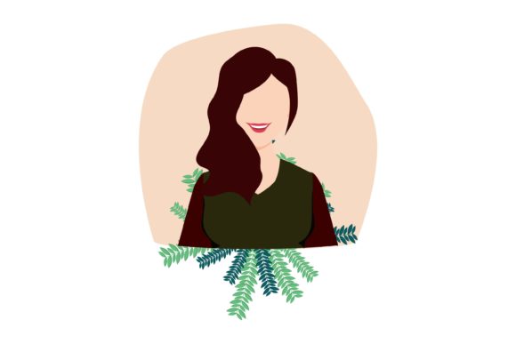 Woman Background Floral: Graphics and Illustrations for Modern Brands