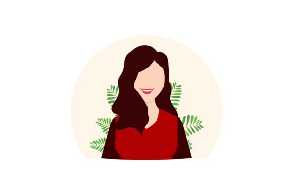 Woman Style Character Background Floral Graphics and Illustrations Review